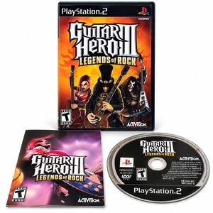Guitar Hero III Legends of Rock PS2 PlayStation 2 CIB Disc Manual Case TESTED